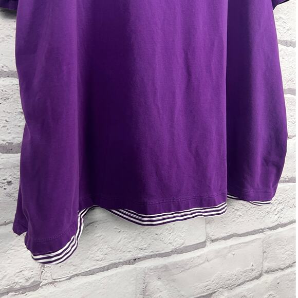 Catherines Suprema Womens 3X Preppy Classic Nautical Layered Look T Shirt Top - Picture 6 of 14